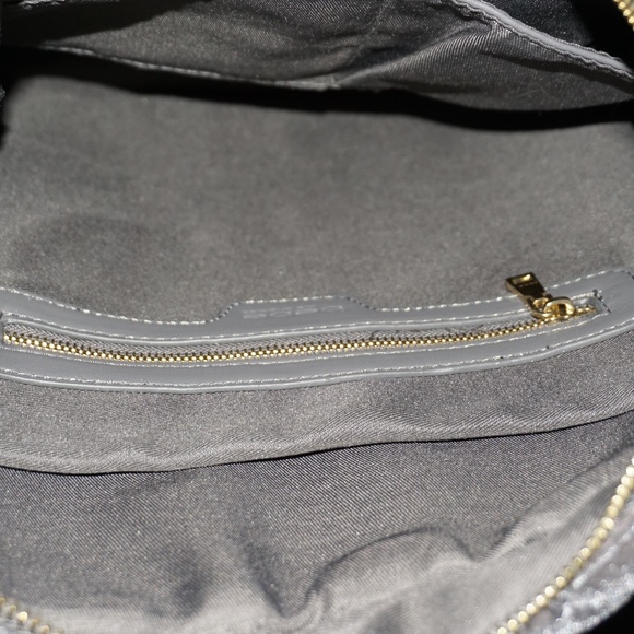 Bebe - Danielle Quilted Velvet Backpacks Pewter/Gray main image 6